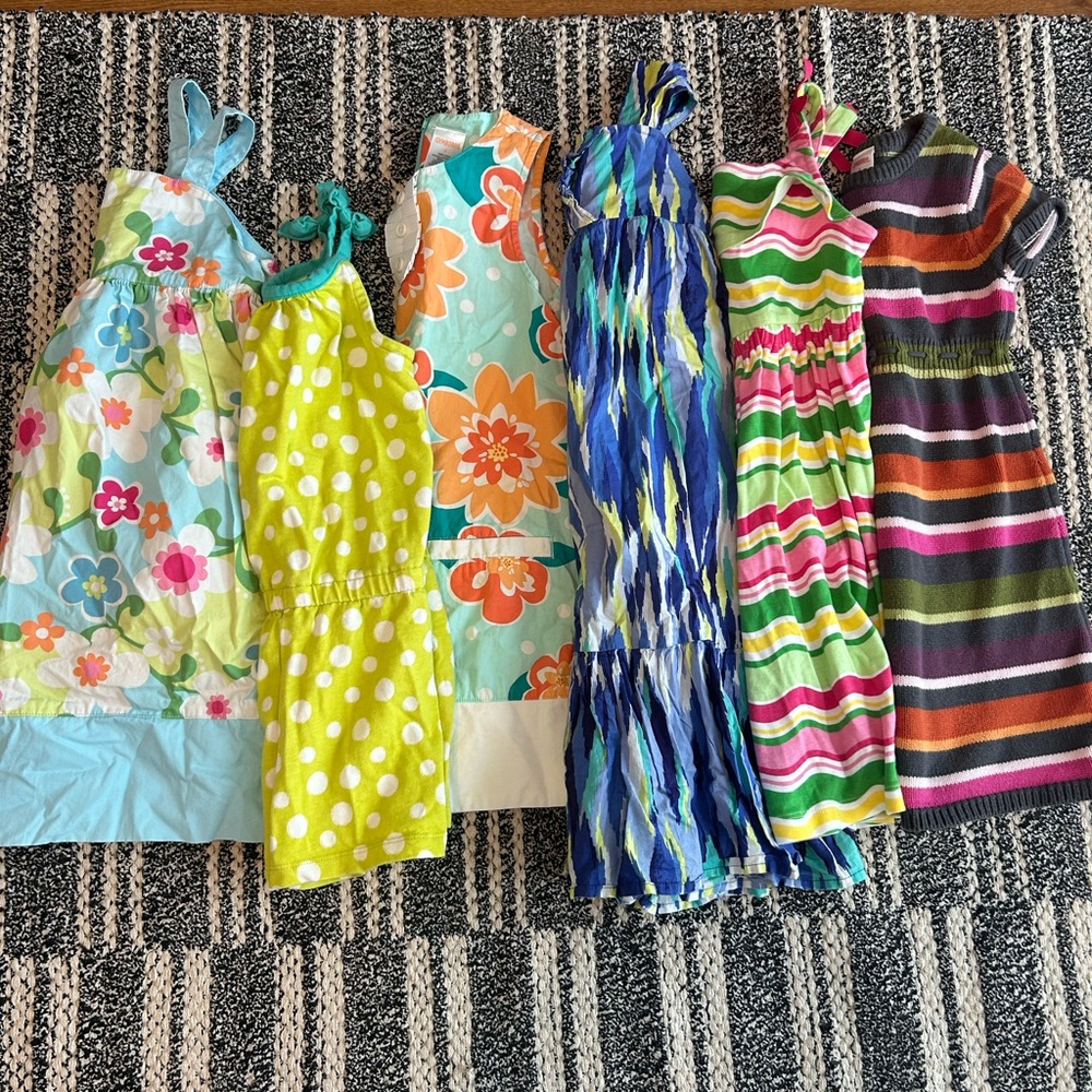 Gymboree girls dresses and romper lot size 5,5T